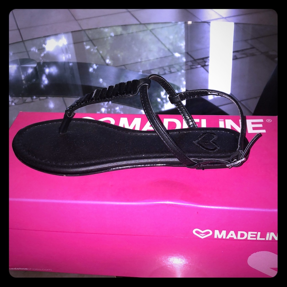 Jeweled Madeline flat sandal